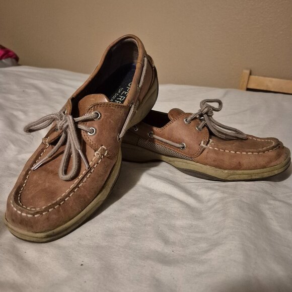 Sperry Top Siders Leather - 8 - Picture 1 of 6